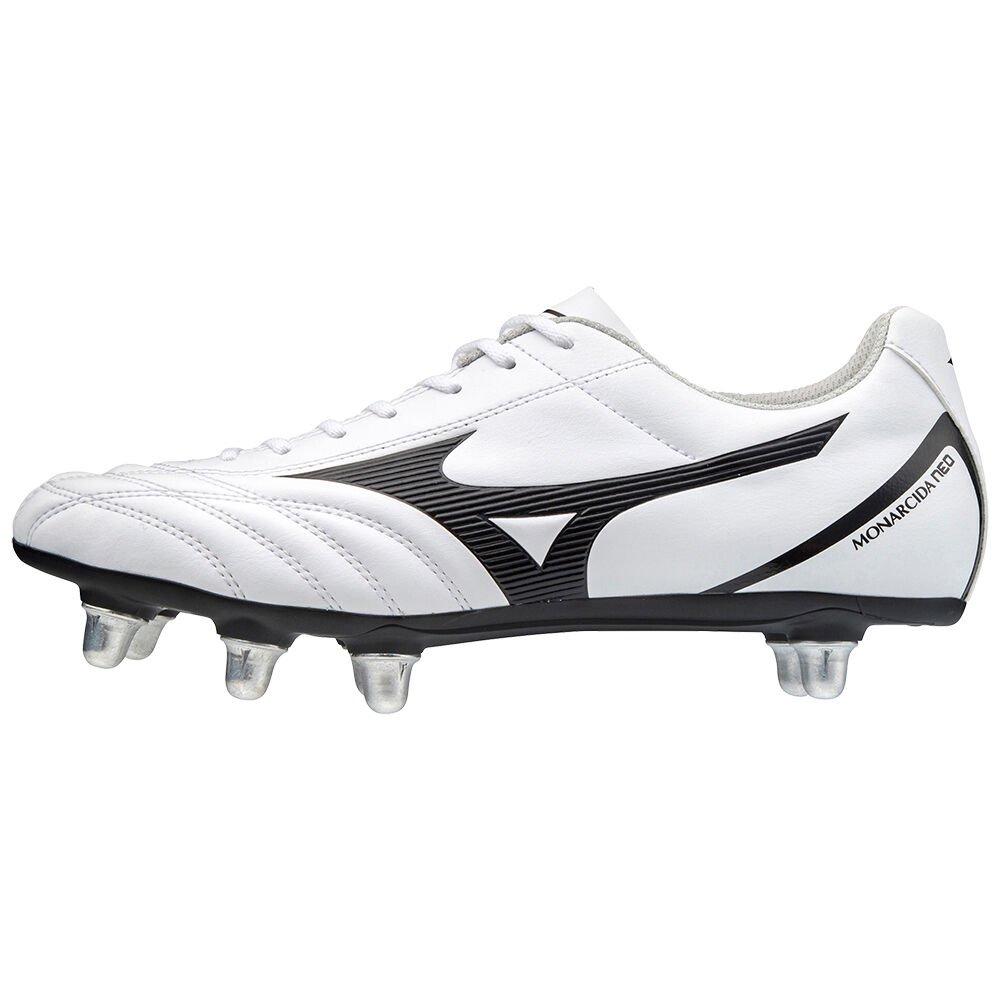 Mizuno Men's Rugby Shoes Monarcida Neo Rugby SI White/Black/Red - DOSKUFB-52